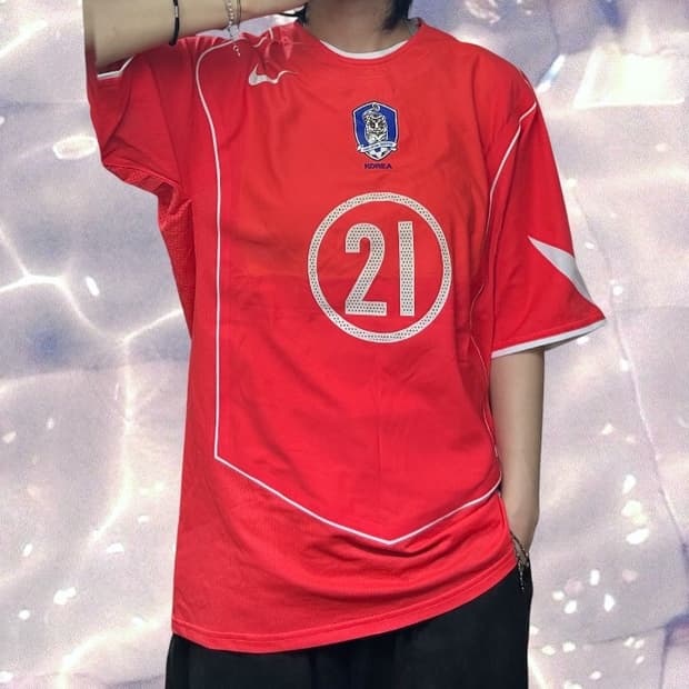 2004 대한민국 국대 맨유 박지성 반팔 유니폼 21번 L 