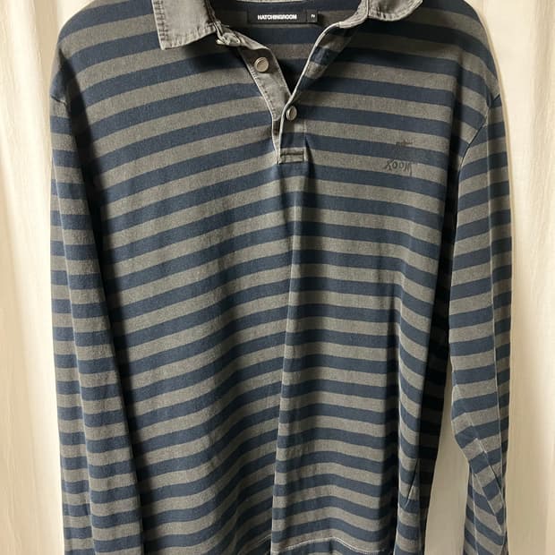 해칭룸 스트라이프 폴로티