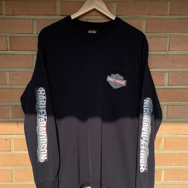 [XL] 00s made USA 할리데이비슨 롱 슬리브 긴팔 티셔츠 