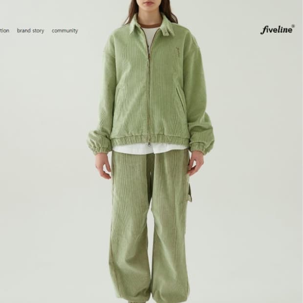 fiveline 코듀로이 셋업 (자켓+바지)