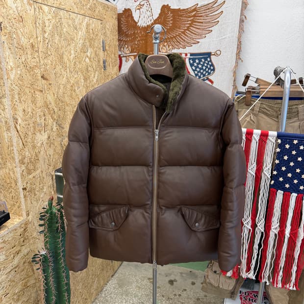 프리즘웍스 양가죽 구스다운 점퍼 M