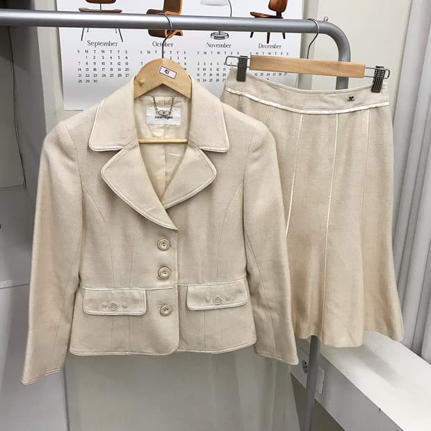 꾸레쥬 자켓 셋업