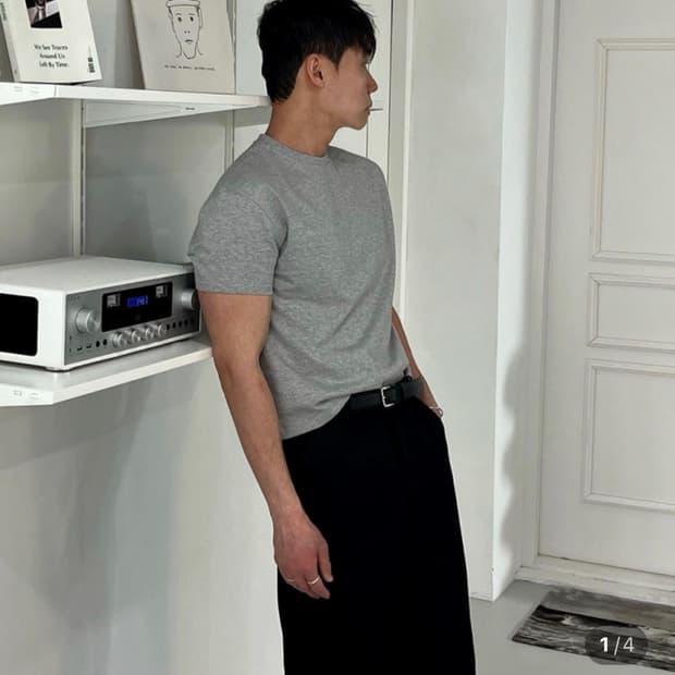 지트 jit 남자 크롭 반팔티셔츠