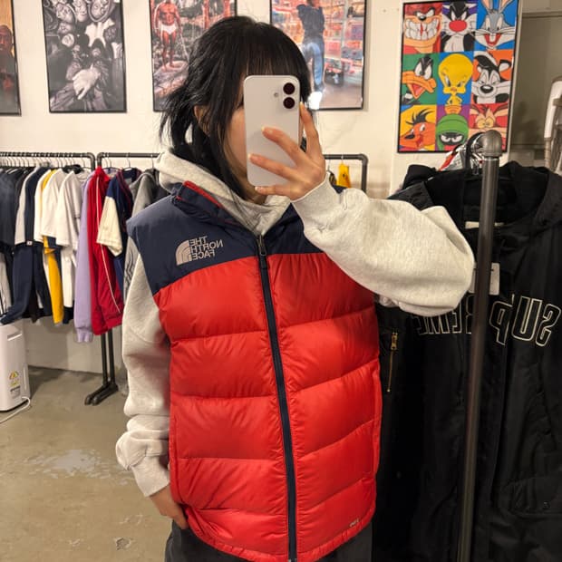 노스페이스 패딩조끼