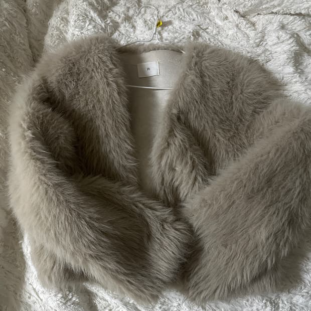 퍼 자켓  연한브라운 