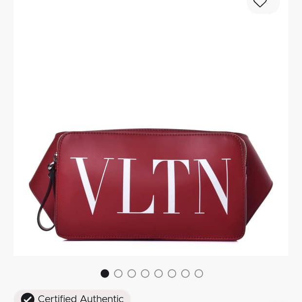 정품 발렌티노 vltn퓨어레드 벨트백