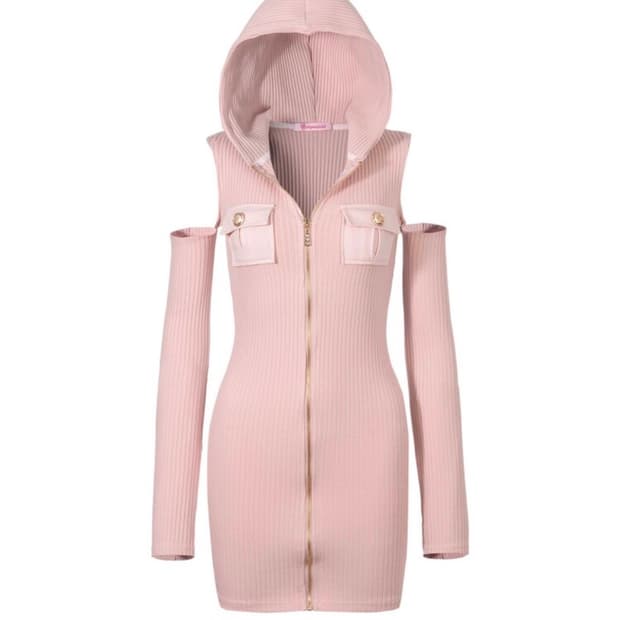 베이비메탈클럽 골드버튼 후디 원피스