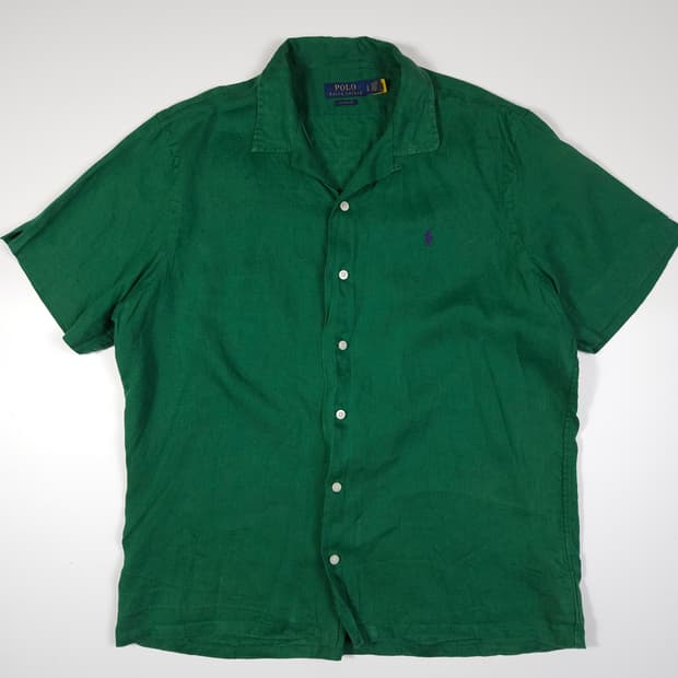 폴로 랄프로렌 린넨 반팔 셔츠