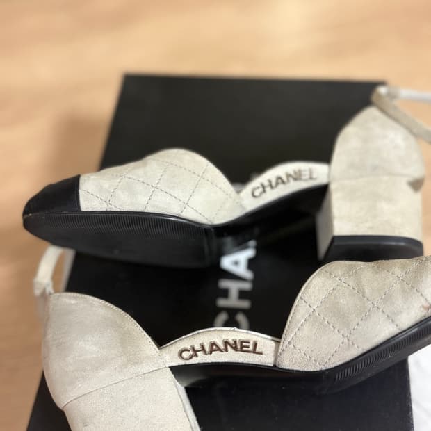 샤넬 스웨이드메리제인 구두