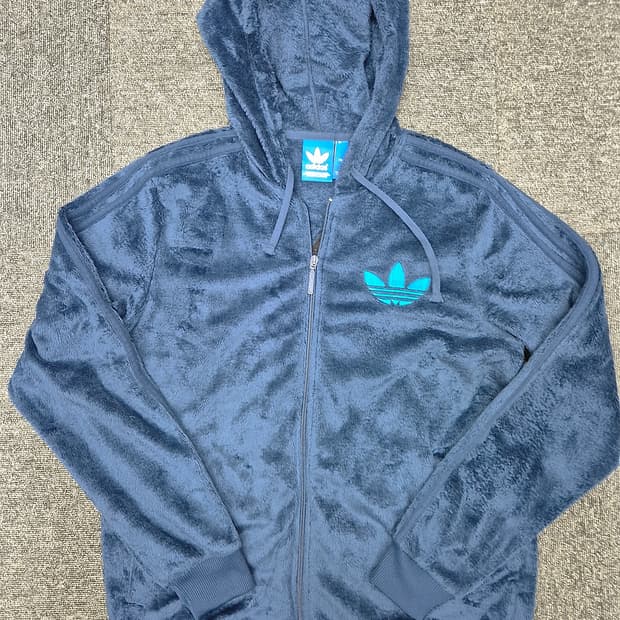 [110]<아디다스> 블루 후드 집업