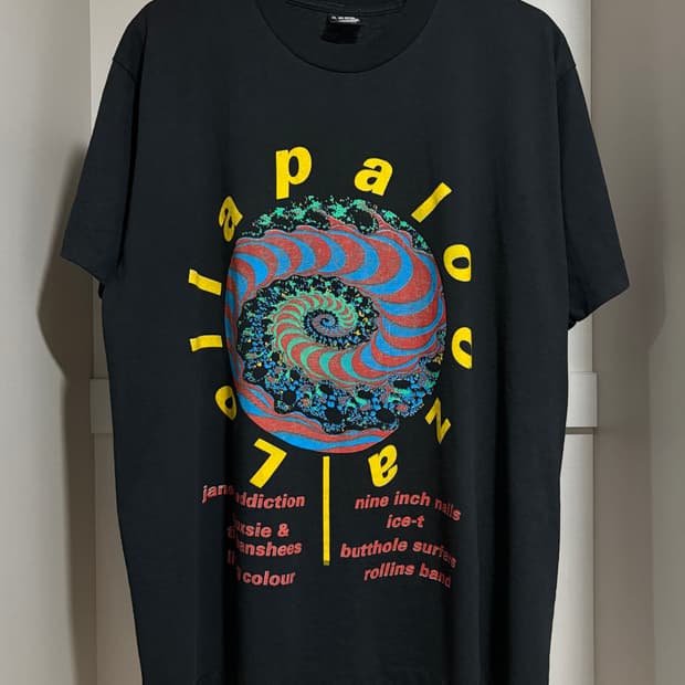 빈티지 90s First Lollapalooza 롤라팔루자 밴드 티셔츠