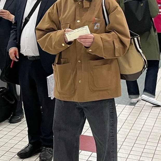 Carhartt 칼하트 누빔 워크 자켓 2XL 브라운