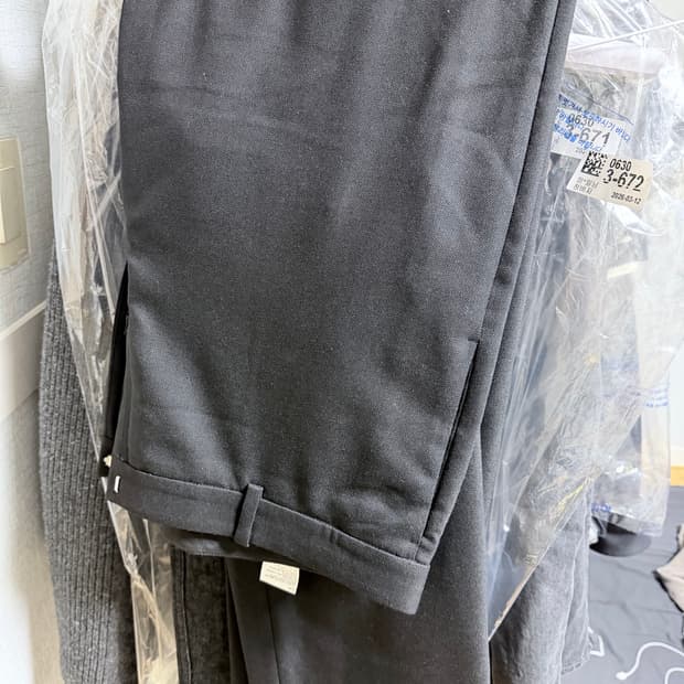 (5)포터리 울테이퍼트 블랙 팬츠