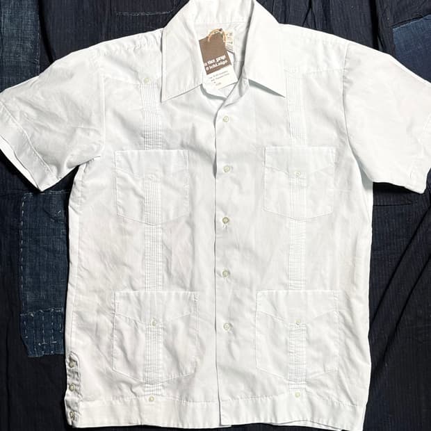 70-80's Guayabera 구아야베라 셔츠 M