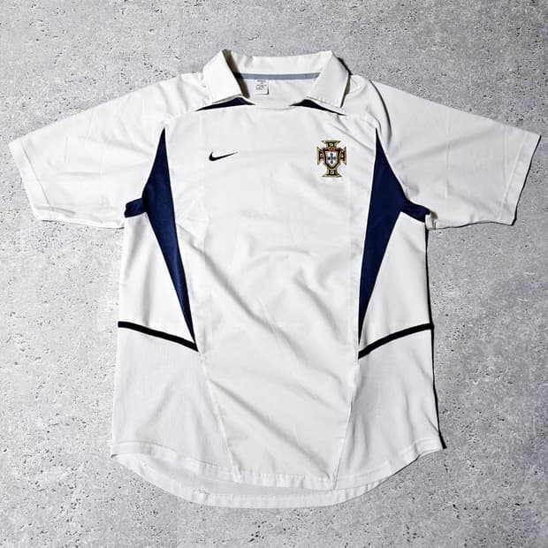나이키 포르투갈 국대 02-04 어웨이 유니폼 반팔 노마킹