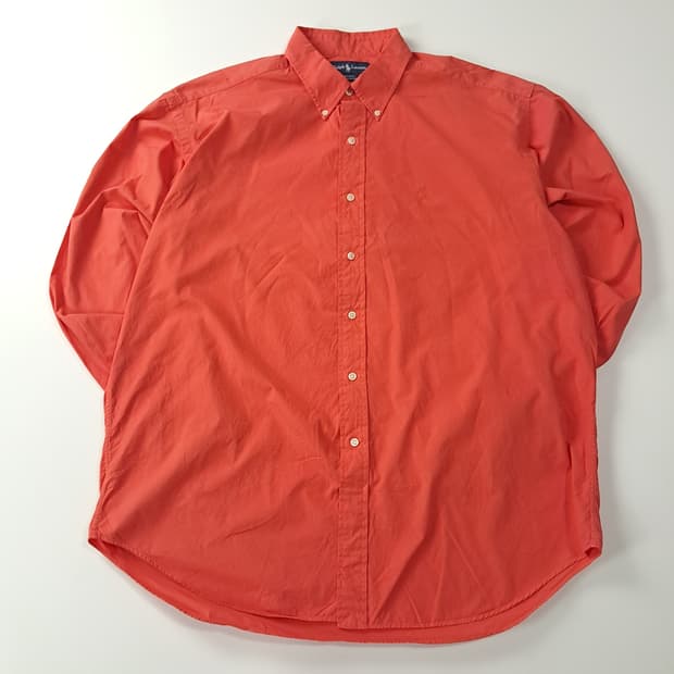 CA395 XL 폴로 블레이크 90s 페이디드 코랄레드 셔츠 남방