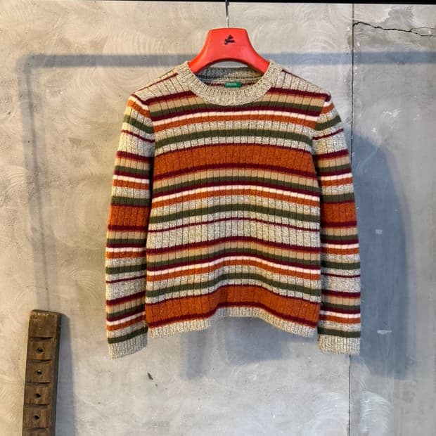 베네통 페어아일 니트 여성44-55