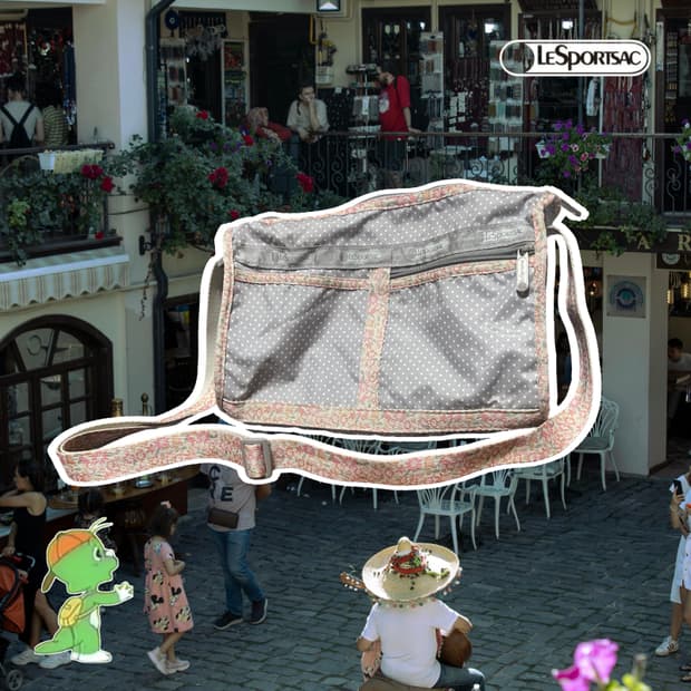 Lesportsac 레스포삭 로즈도트 크로스백