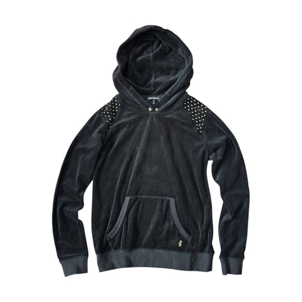 Y2K Velvet Stud Hoodie