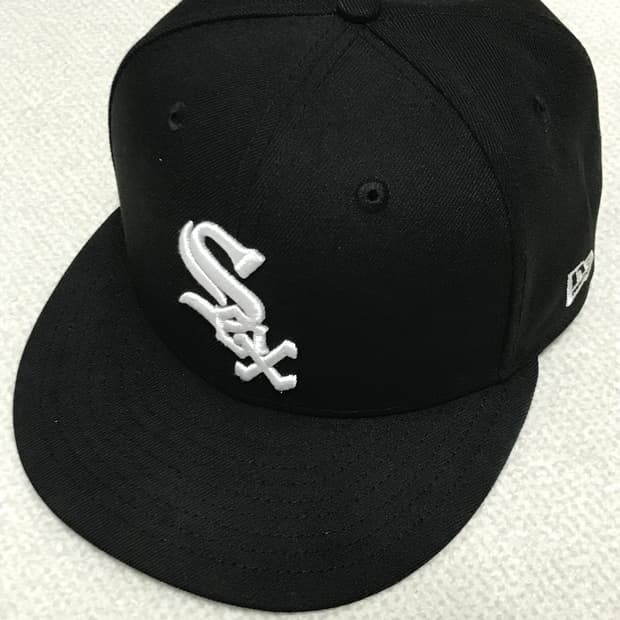 뉴에라 mlb 어센틱 시카고 화이트삭스 게임 블랙 모자
