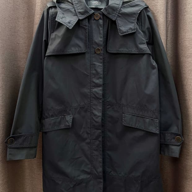 자라 베이직 트렌치 코트 후드 탈부착 바람막이