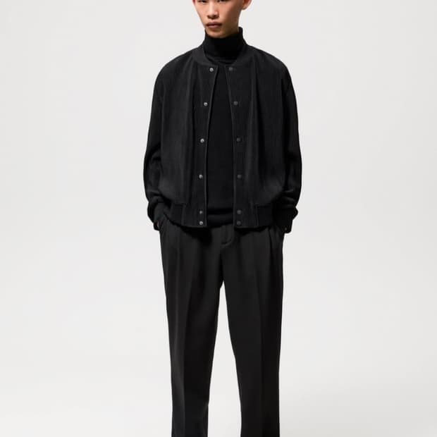 자라 플리츠 봄버 S