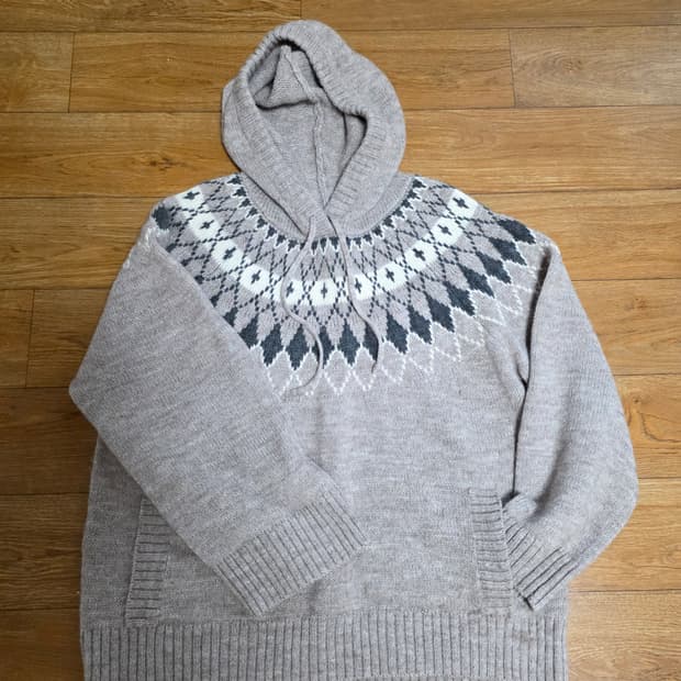 360Sweater 노르딕 후드 니트