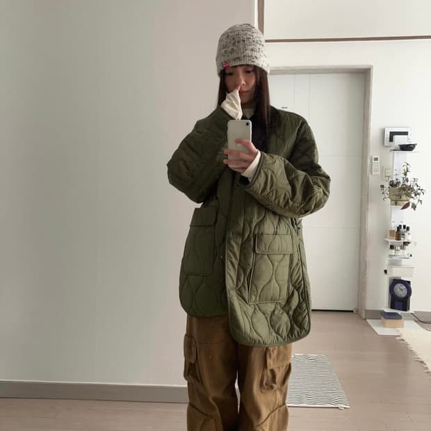 문선 Bitte Big Pocket Cargo Pants / Carame
