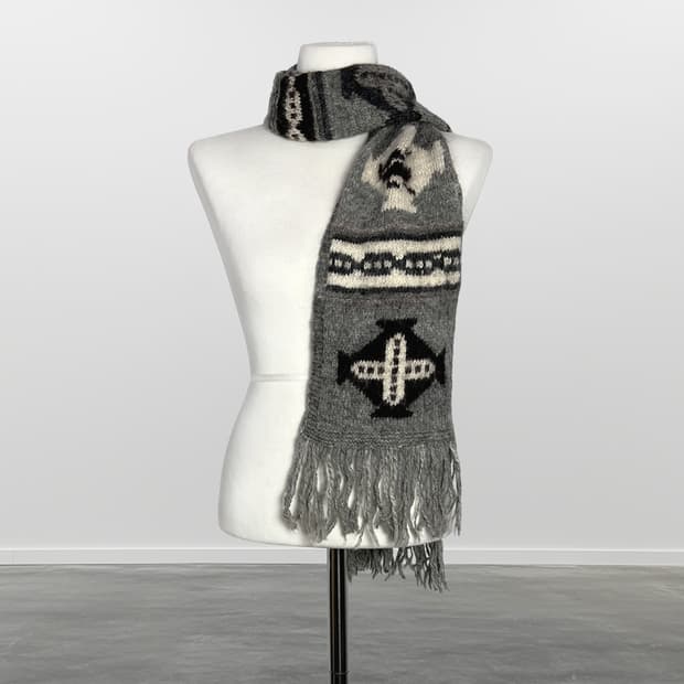 빈티지 패턴 머플러 