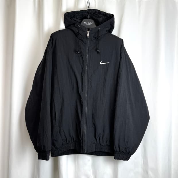 나이키 90s 올드스쿨 빈티지 솔로 빅 스우시로고 누빔 범버 점퍼 자켓