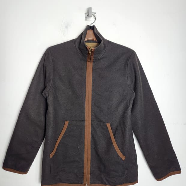 립스타 퀄팅 안감 울 자켓