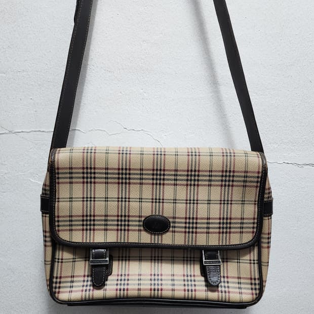 BEAN POLE 빈폴 체크 크로스백