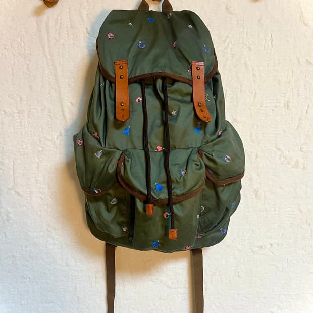 츠모리치사토 빈티지 자수 백팩 희귀매물