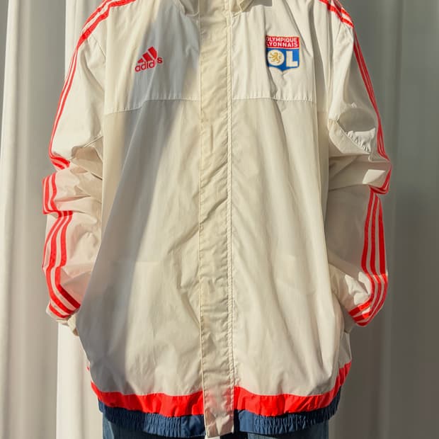 [2XL]아디다스 올림피크 리옹 15-16 트레이닝 바람막이 자켓