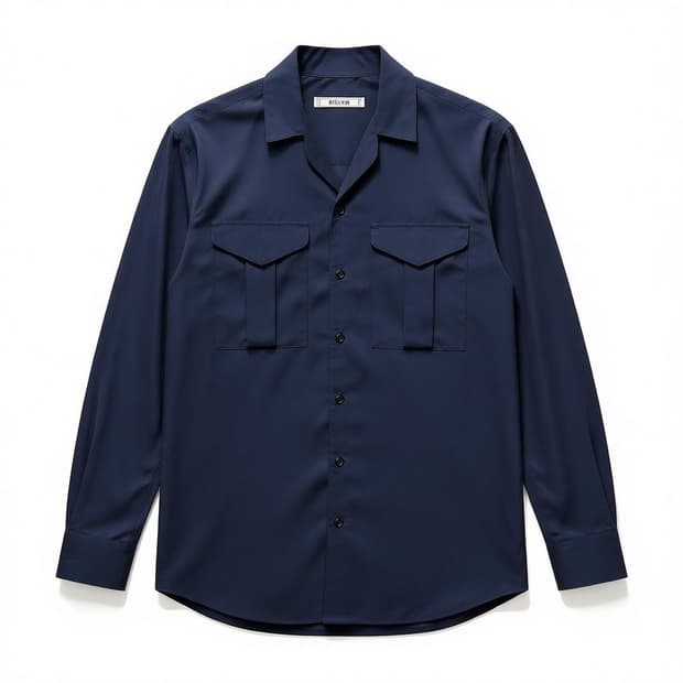 BELIER 벨리에 네이비 셔츠 S