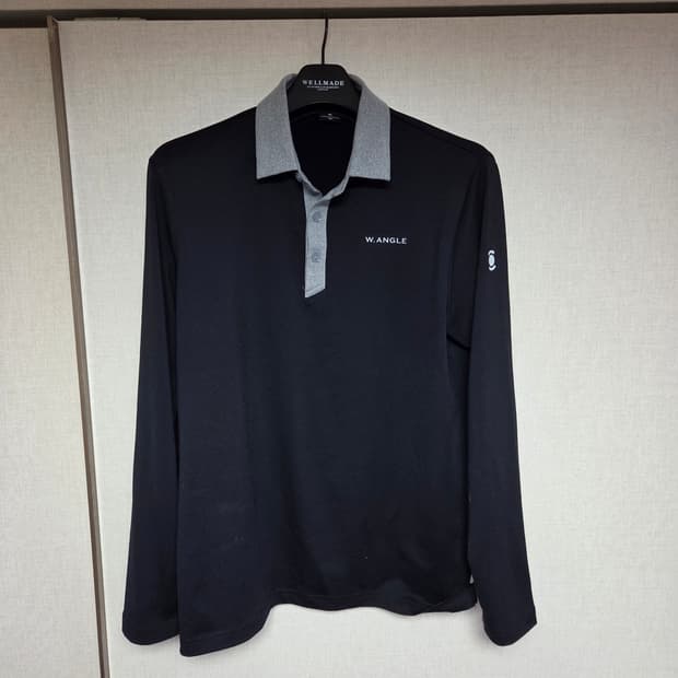 W.ANGLE 남성 긴팔 폴로 티셔츠 100
