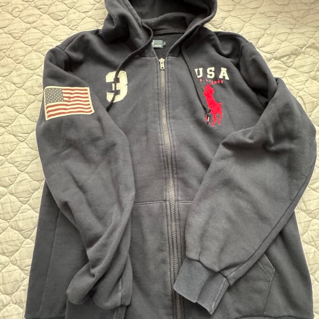 폴로 빅포니 후드집업