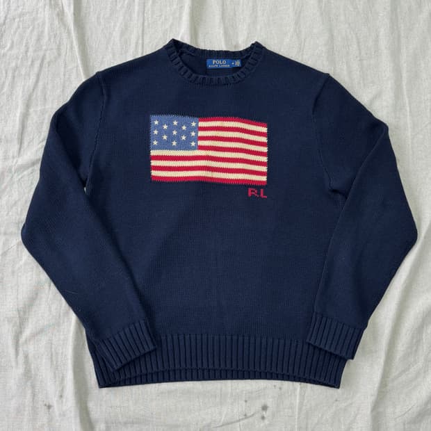 폴로랄프로렌 성조기 니트 M(105)