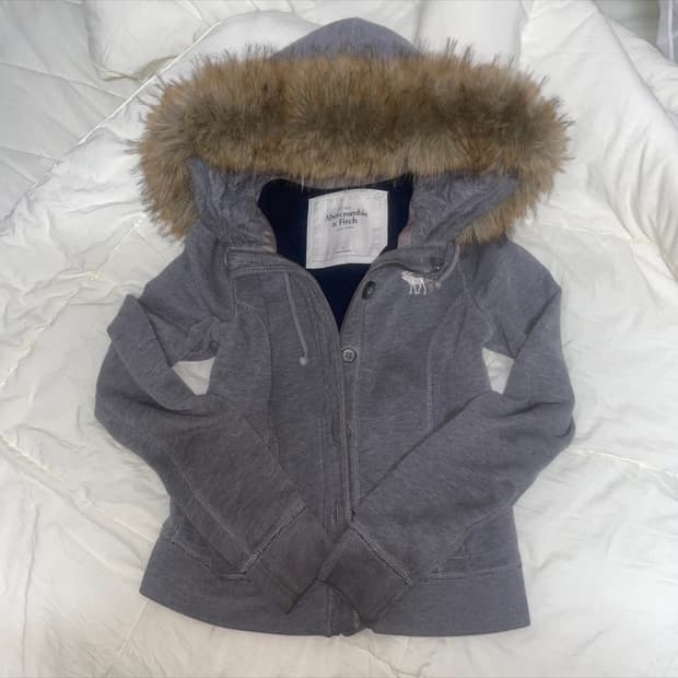 아베크롬비 울프죠 퍼 후드 집업 