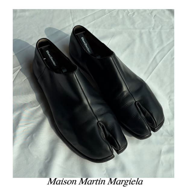 마르지엘라 레더 타비 바부슈 슬립온 스니커즈 더비 아카이브 아티저널