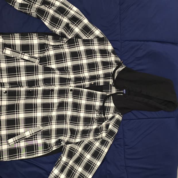 frankstone 프랭크스톤 채크 후드 셔츠 자켓