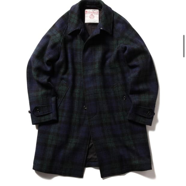 빔즈 플러스 해리스 트위드 발마칸 코트 XL