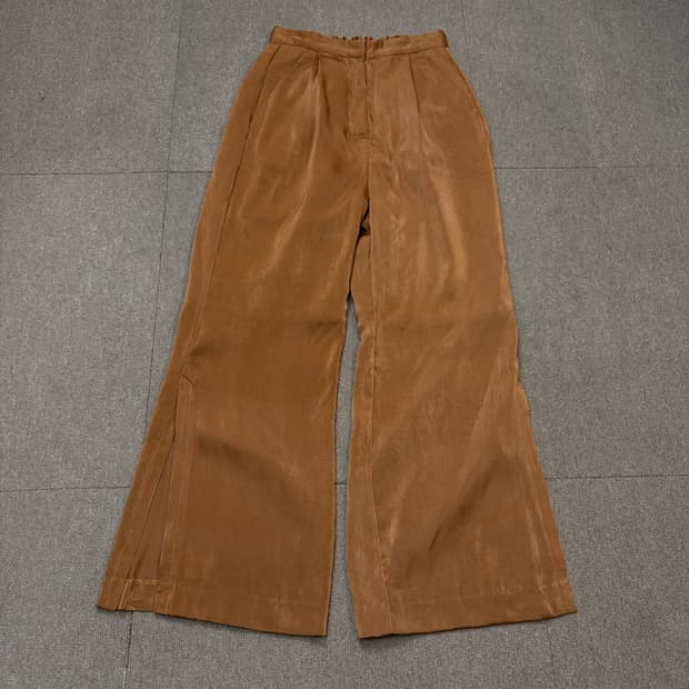 beams japan 빔즈 우먼스 세틴 플레어 팬츠 s 