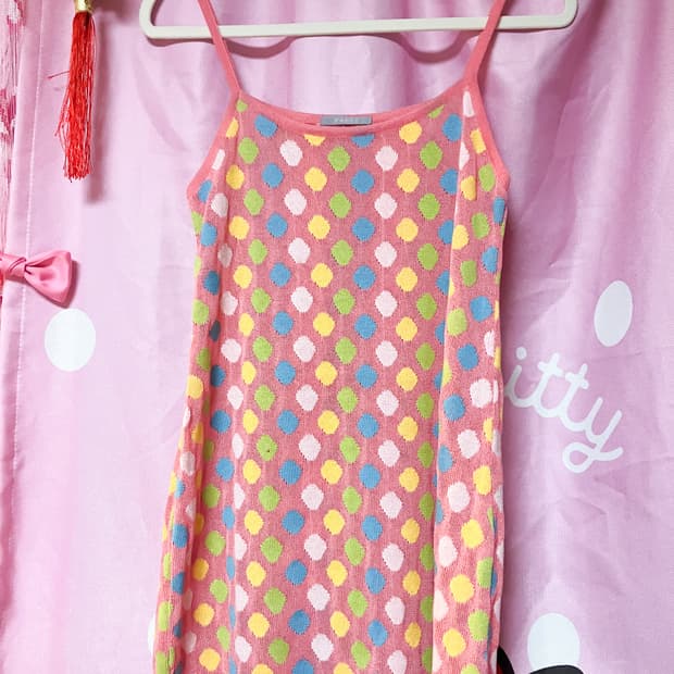 솜사탕 도트 원피스