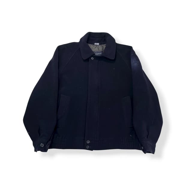 100 버버리 90s 울 블루종 자켓