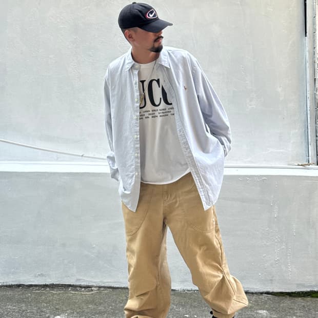Polo 폴로 90s 오버핏 스트라이프 셔츠