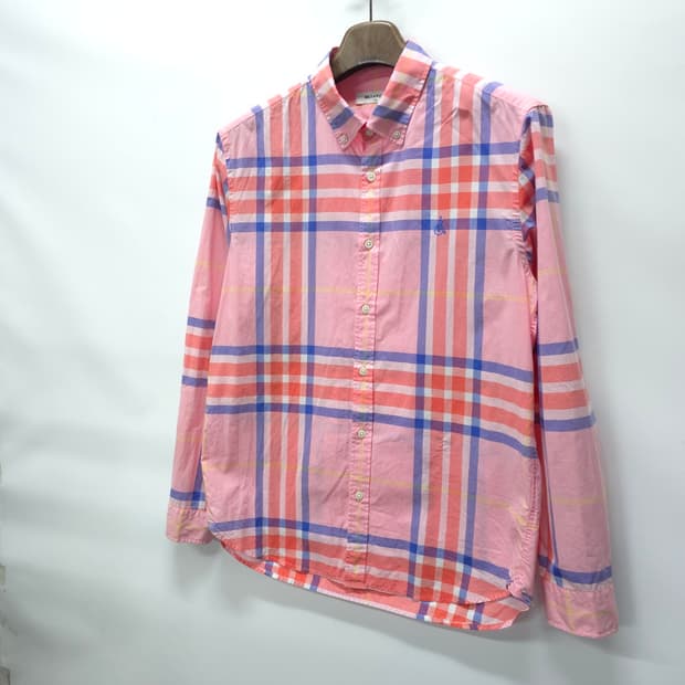 빈폴 봄여름 핑크체크 셔츠 ( 100~105)