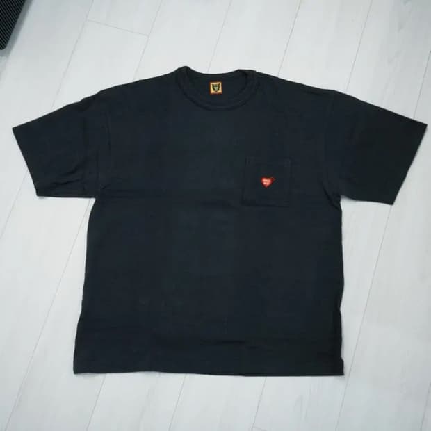 휴먼메이드 포켓 티셔츠 블랙 xxl 사이즈 입니다