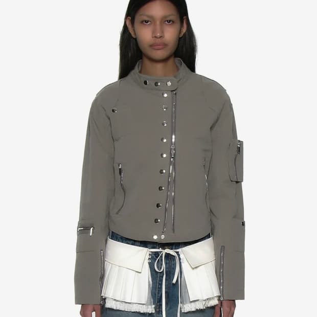 파르티멘토 우먼 바이커 자켓