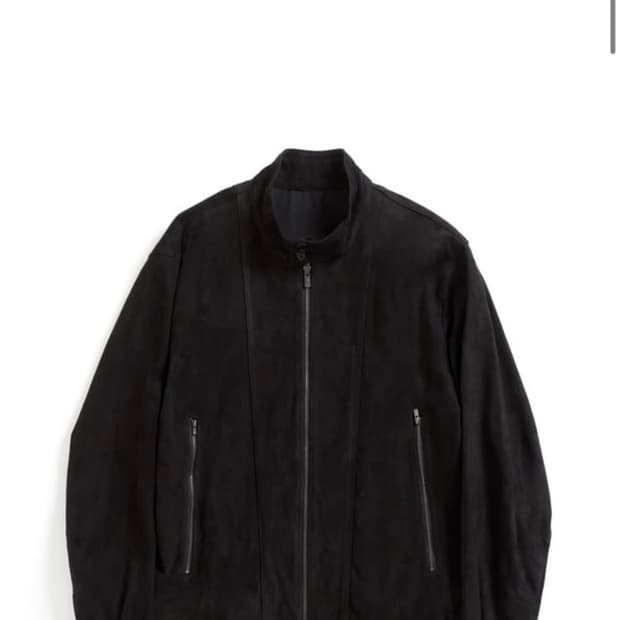 hatchingroom 해칭룸 해링턴 스웨이드 레더 자켓 다크 네이비 3